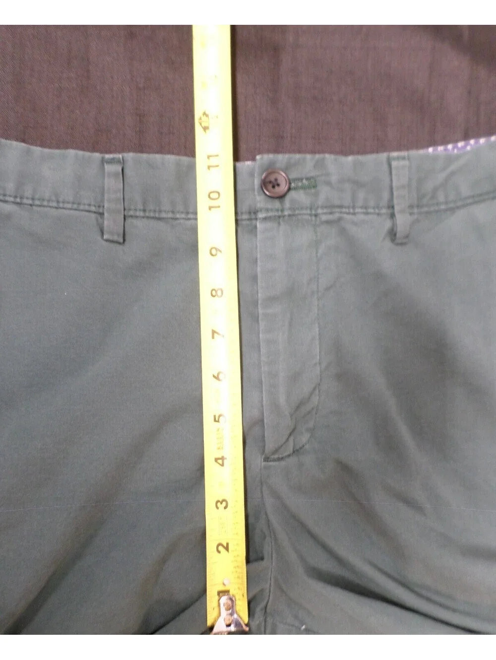 DESINGER BANANA REPUBLIC AIDEN SHORT COTTON BLEND CASUAL WORK GREEN SHORTS 34